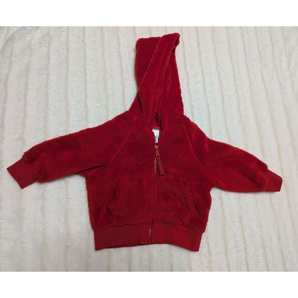Hanna Andersson Hanna Red Marshmallow Fleece Hoodie size 3T